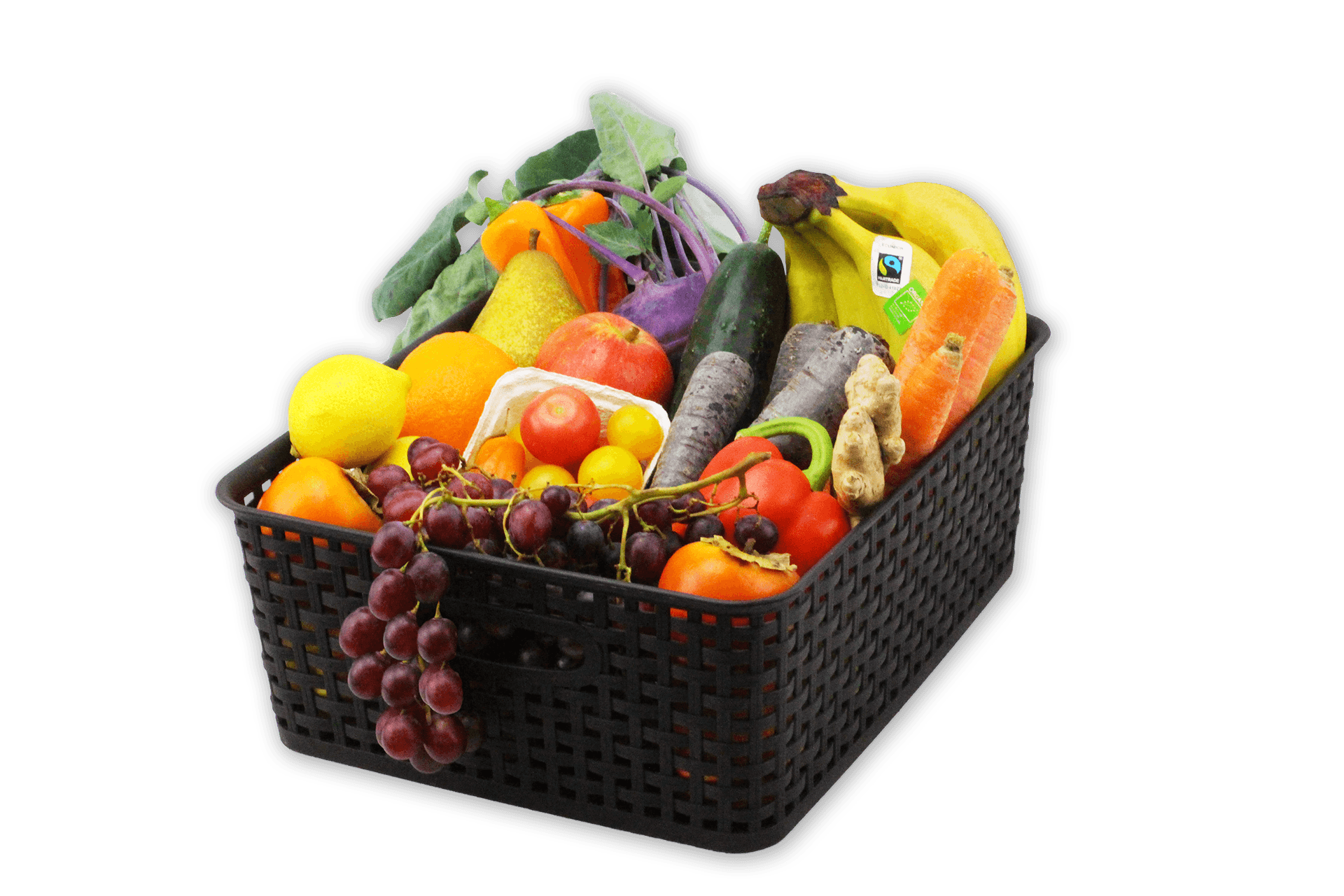 Bio Bio-Snackgemüse-Box 3 kg, Möhren, Gurken, Paprika, Cocktailtomaten
