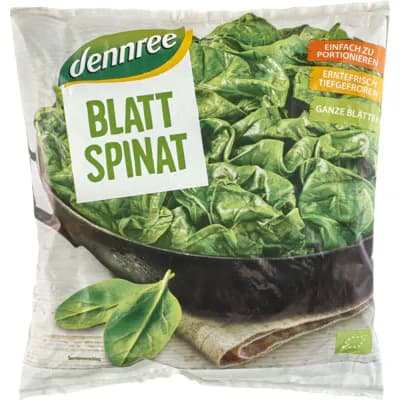 Bio Blattspinat portionierbar