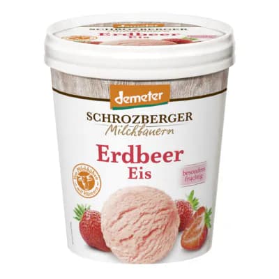 Bio Erdbeer Eis