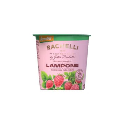 Bio Himbeersorbet-Eis