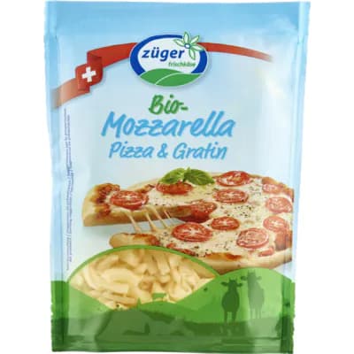 Bio Mozzarella gerieben