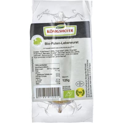 Bio Puten-Leberwurst, (G)