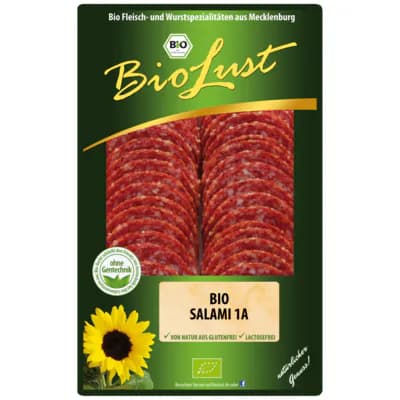 Bio Salami geschnitten