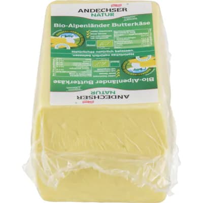 Bio Alpenländer Butterkäse, 3 Wochen gereift - laktosefrei - , mind. 50%