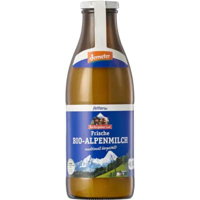 Bio Alpenmilch fettarm, nicht homogenisiert 1,5% Fett, 1,5%