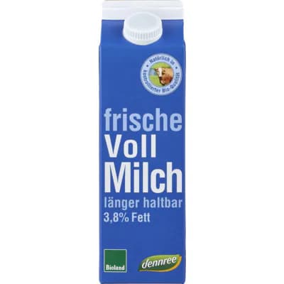 Bio ESL-Vollmilch 3,8%, länger haltbar Bioland, 3,8%