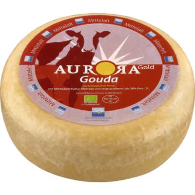 Bio Gouda Mittelalt, 3 Monate gereift - laktosefrei - , mind. 50%