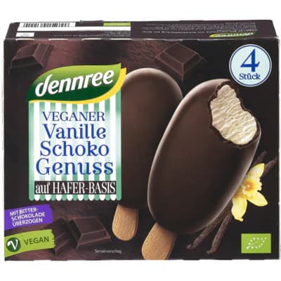 Bio Multipack Stieleis Vanille Schoko vegan (4*90ml)